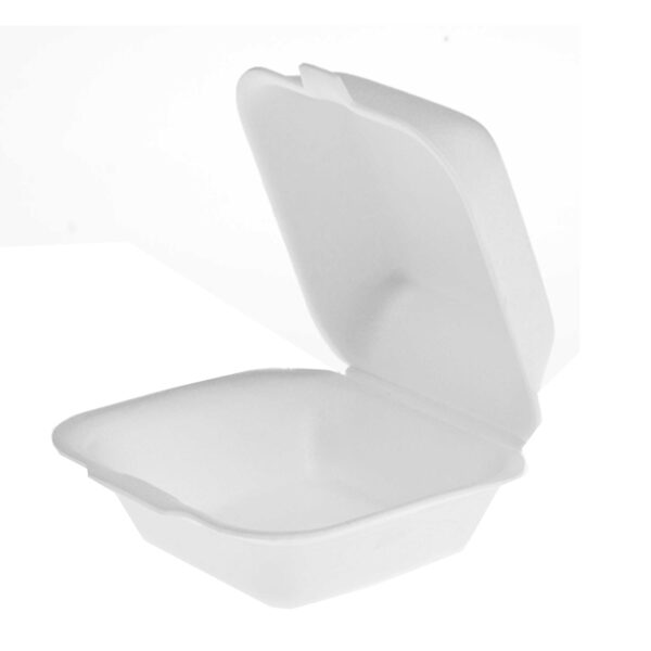 FT625-600x600 Foam Burger Boxes White 153×157×74mm (Pack of 125)