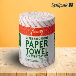 Spilpak 2-Ply Perforated Paper Towel – 200 Sheets (70m Roll)