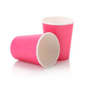 Single Wall Pink Cups 250ml (1×50)