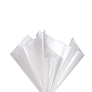 Tissue Paper Metallic Pearl White 50x66cm (Pack of 10)