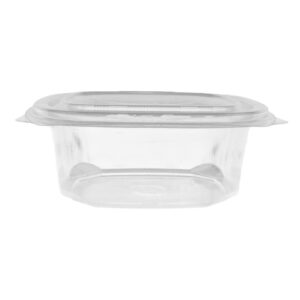 Clear Plastic Tubs with Clam Lids – 500ml
