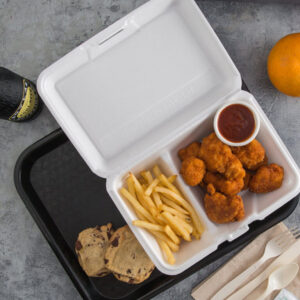 FT3010-768x768 Foam Take-Away Box White – 1 Division