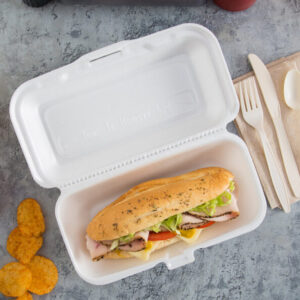 FT425-768x768 Foam Hot Dog Box White – 228x90x72mm