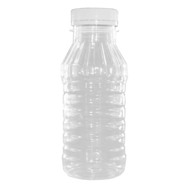 350ml Plastic PET Juice Bottles with Lids (Pack of 10)