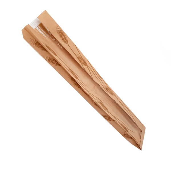 French Loaf Bakery Bag with Window – 700x100x40mm Printed Paper Bag