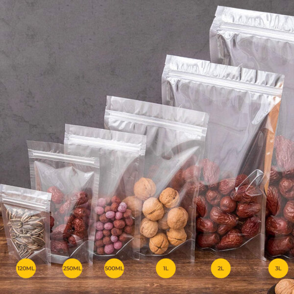 DOY120Z-scaled 3L Clear Doy Pouch with Zipper – 150 Micron | 22×32+13BG