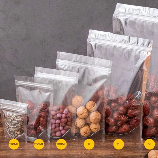 Clear Stand-Up Doy Pouch with Zipper – 250ml (75 Micron)