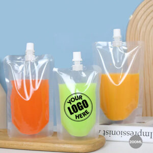 200ml Clear Spout Pouch – Center Spout Refillable Packaging