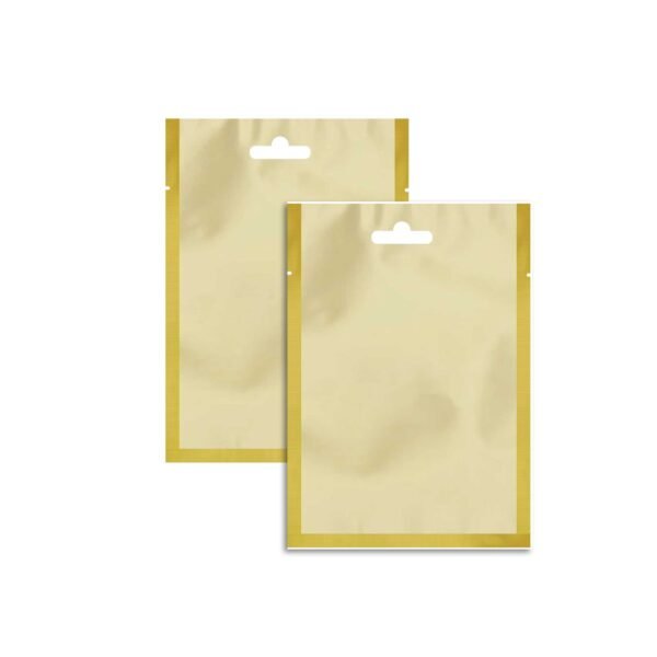 Gold Foil Clear Euro Punch Bags 100x150mm