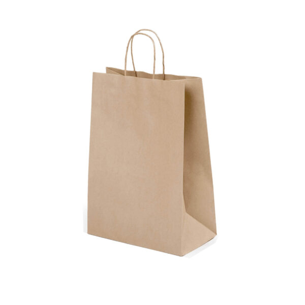 Brown Paper Carrier Bag with Twist Handles