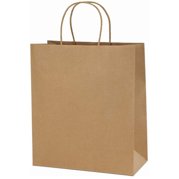 Brown Paper Carrier Bag with Twist Handles – Super King Size (450×160×500mm)