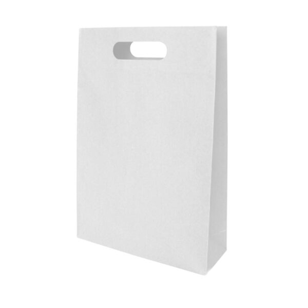 White Paper Carrier Bag with OPP Handle – Small