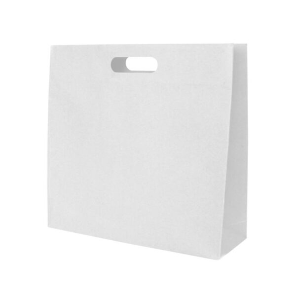 Medium White Paper Carrier Bag with Opol Handle