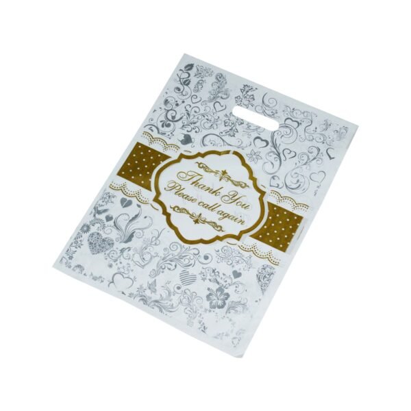 Boutique White Thank You Plastic Bags 36×50 – Retail Shopping Bags