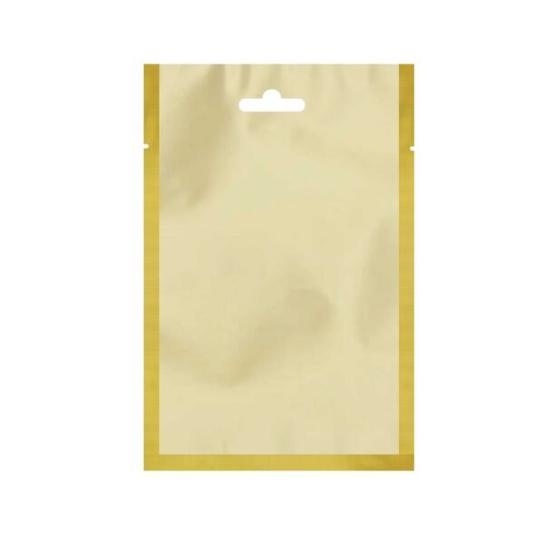 Foil Clear Bag with Gold Euro Punch – 125×200 mm