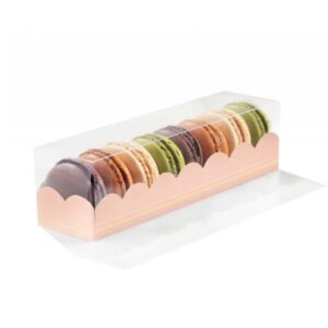 PVC Macaron Box 16x5x5cm – Elegant Rose Color