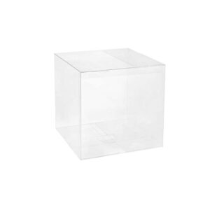 (25 Pack) Clear PVC Cube Boxes 6x6x6cm – Transparent Gift & Storage Boxes