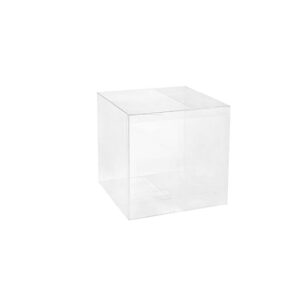 Pack of 25 Clear PVC Display Cubes (4x4x4 cm) – Transparent Storage Boxes for Gifts, Crafts & Display