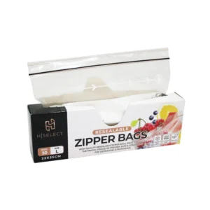 HSZBL.webp ZIPPER BAG LARGE 22x25cm 40mic. (1×30)