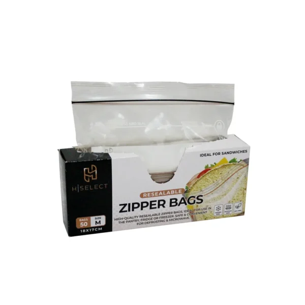 ZIPPER BAG MEDIUM 18x17cm 40mic. (1×50)